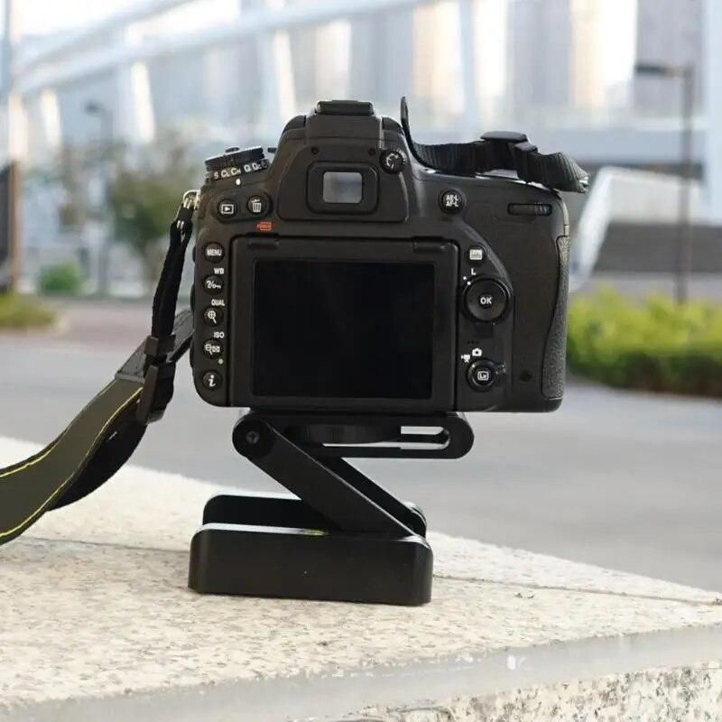 Folding Z Flex Tilt Tripod Plate Camera Stand Holder Bracket Tilt Head Quick Release Tripod Plate & Level Photography Studio