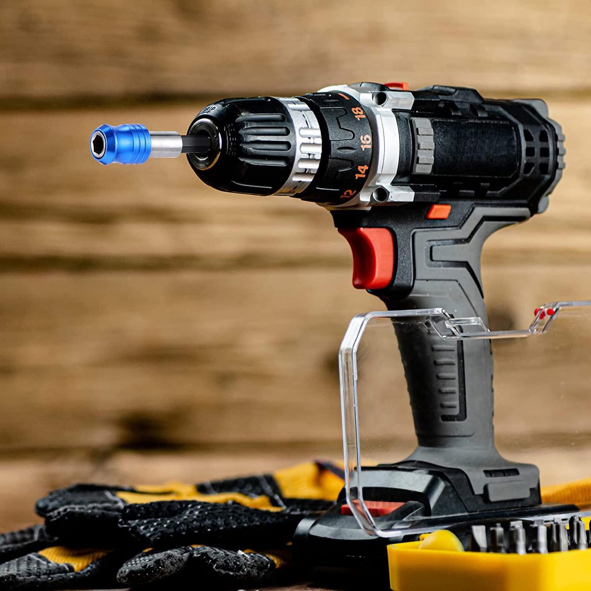 6-Piece Drill Extension Quick Release Magnetic Screwdriver Bit Base 14 Inch Hex Drill Extension Quick Release Set