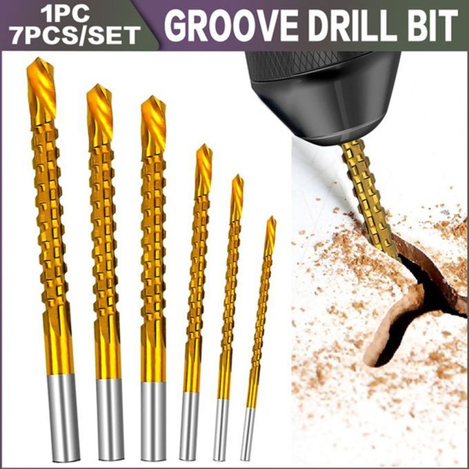 Titanium  Oated Drill Bit Set  Ral S Rew Metri   Omposite Tap Twist Drill-gold