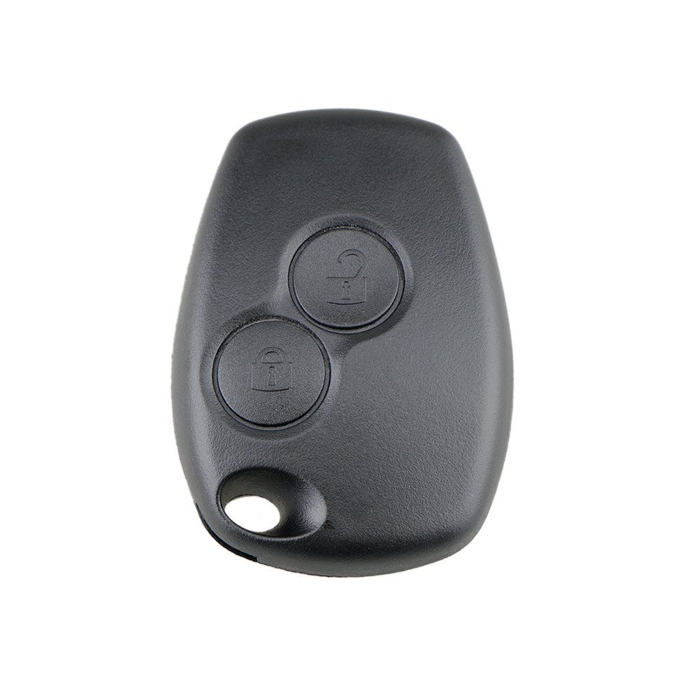 2  Ons Car Key Shell For Renault Dacia Modus Clio 3 Twingo Kangoo 2 No Logo-Black-One Size