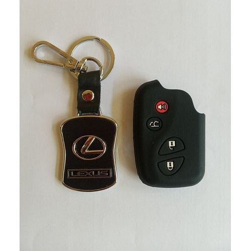 Black Lexus Key Holder + Remote Silicone Shell Case Cover