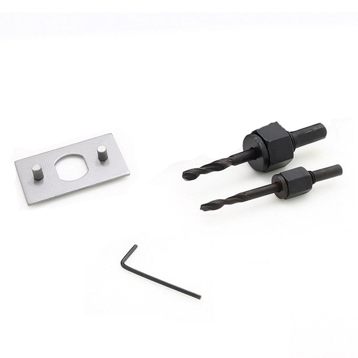 12Pcs Carbon Steel Hole Saw Kit 3/4'' to 2 1/2'' Wood Metal Round Hole Drilling Cutting