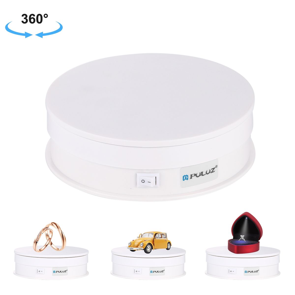 PULUZ 15cm USB Electric Rotating Turntable-...