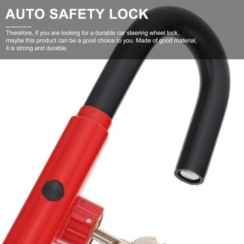 Car Steering Wheel Lock Pedal Clutch Lock Retractable Brake Lock Stainless High Anti-Theft Lock