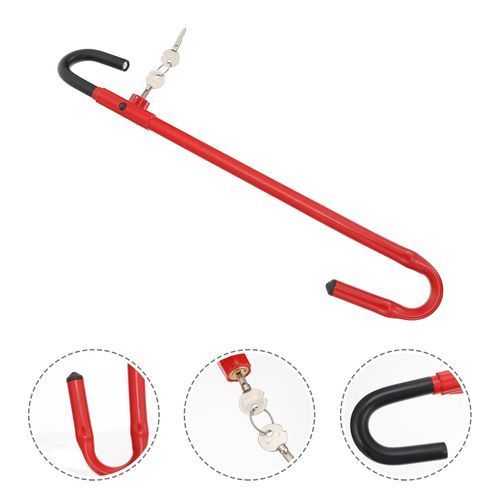 Car Steering Wheel Lock Pedal Clutch Lock Retractable Brake Lock Stainless High Anti-Theft Lock