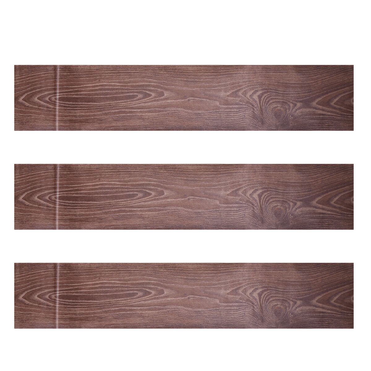 3Pcs PVC Self-Adhesive Vinyl Floor DIY Wood Floor Sticker Waterproof Anti-slip Home Floor Paper WDF007