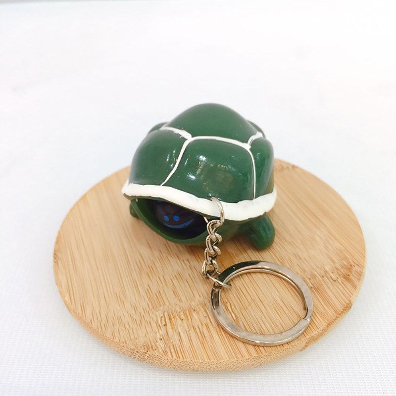 Lovely PVC Pop Out Head Turtle Squeeze Stress Relieve-Black