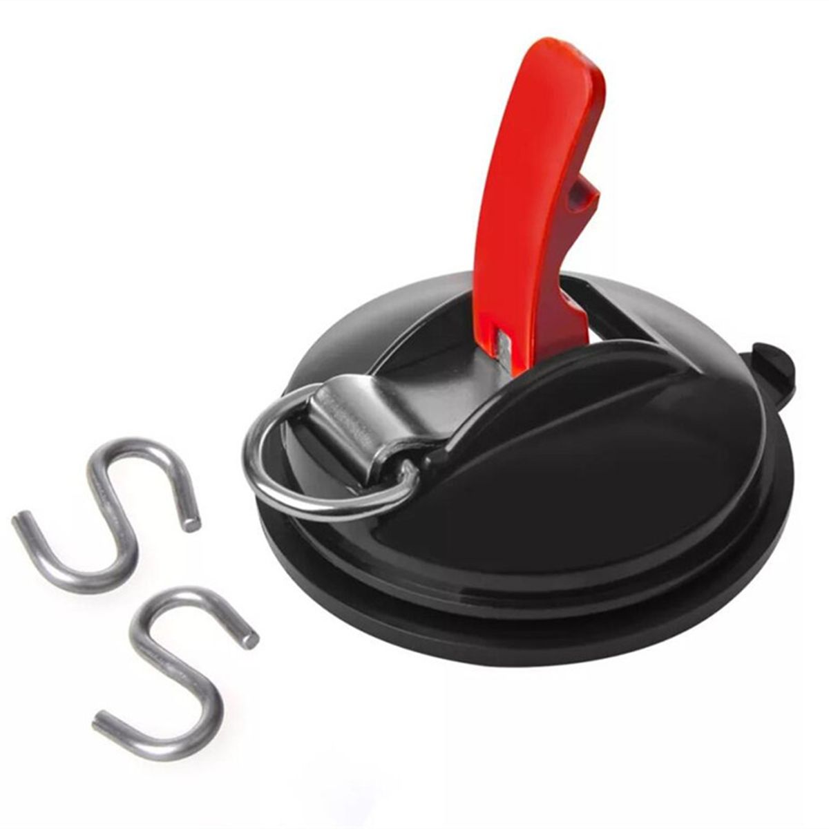 Vacuum Suction Cup Anchor With 2PCS Securing Hooks Heavy