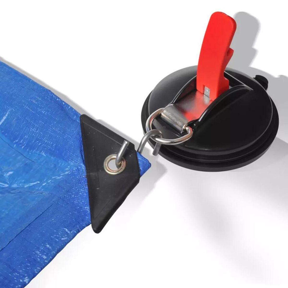 Vacuum Suction Cup Anchor With 2PCS Securing Hooks Heavy