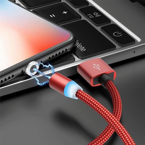 2-in-1 Micro USB / Type-C 1m Magnetic Metal Charging Cable