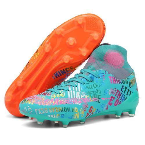 2022 Men High Top Football Shoes Male Soccer Boots Sneakers