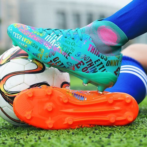 2022 Men High Top Football Shoes Male Soccer Boots Sneakers