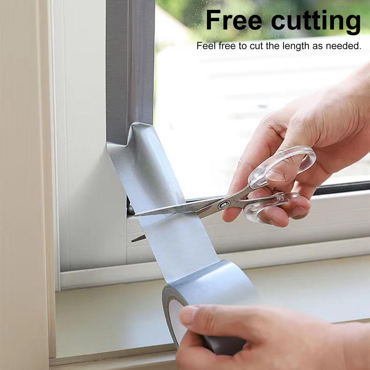 1 Roll Window Weather Sealing Tape Window Warm-keeping Gap Filler Grey