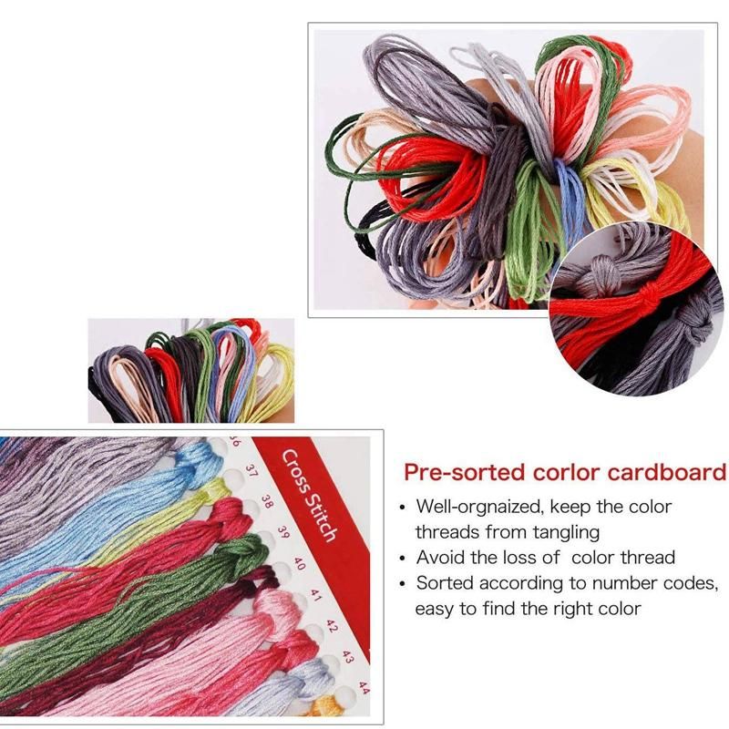 Cross Stitch Stamped Kits 14CT Printed Embroidery Cloth