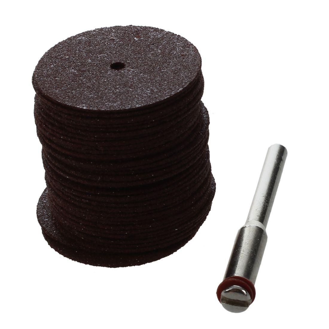 36 pcs cutting discs grinding wheel set Round O25X6mm brown for Dremel KL 1