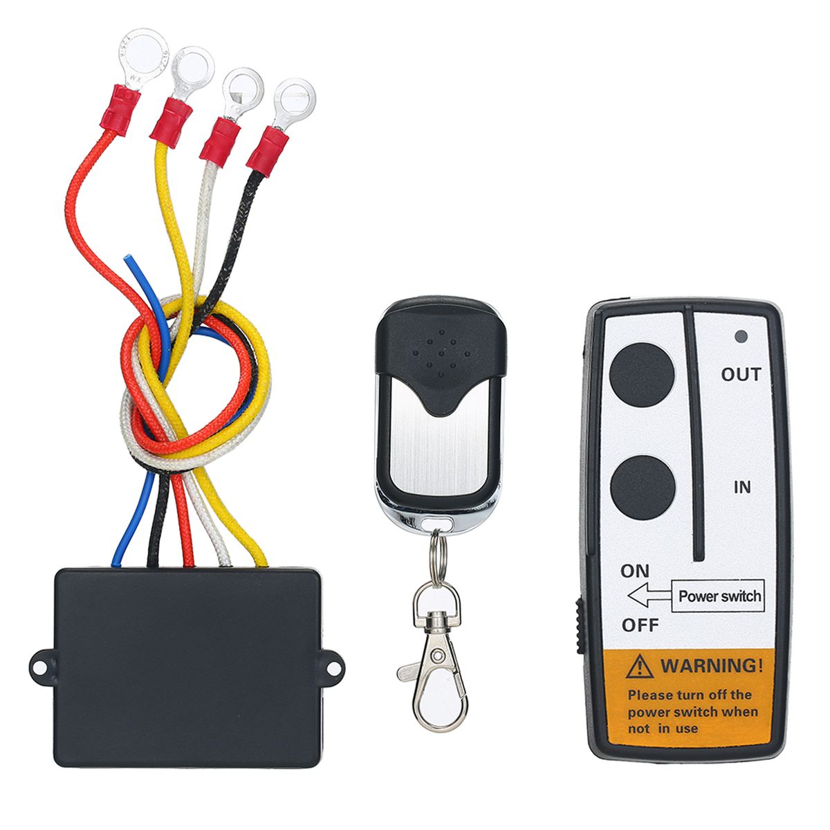 DC12V Universal Wireless Winch Remote Control Kit 12V 50ft 2