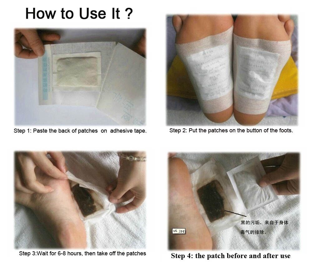 Pads Z06308 Adhesive Medicine Sleep Detox With Herbal Improve 8Pcs Beauty Patches Patch Organic Foot Chinese Slimming Sing