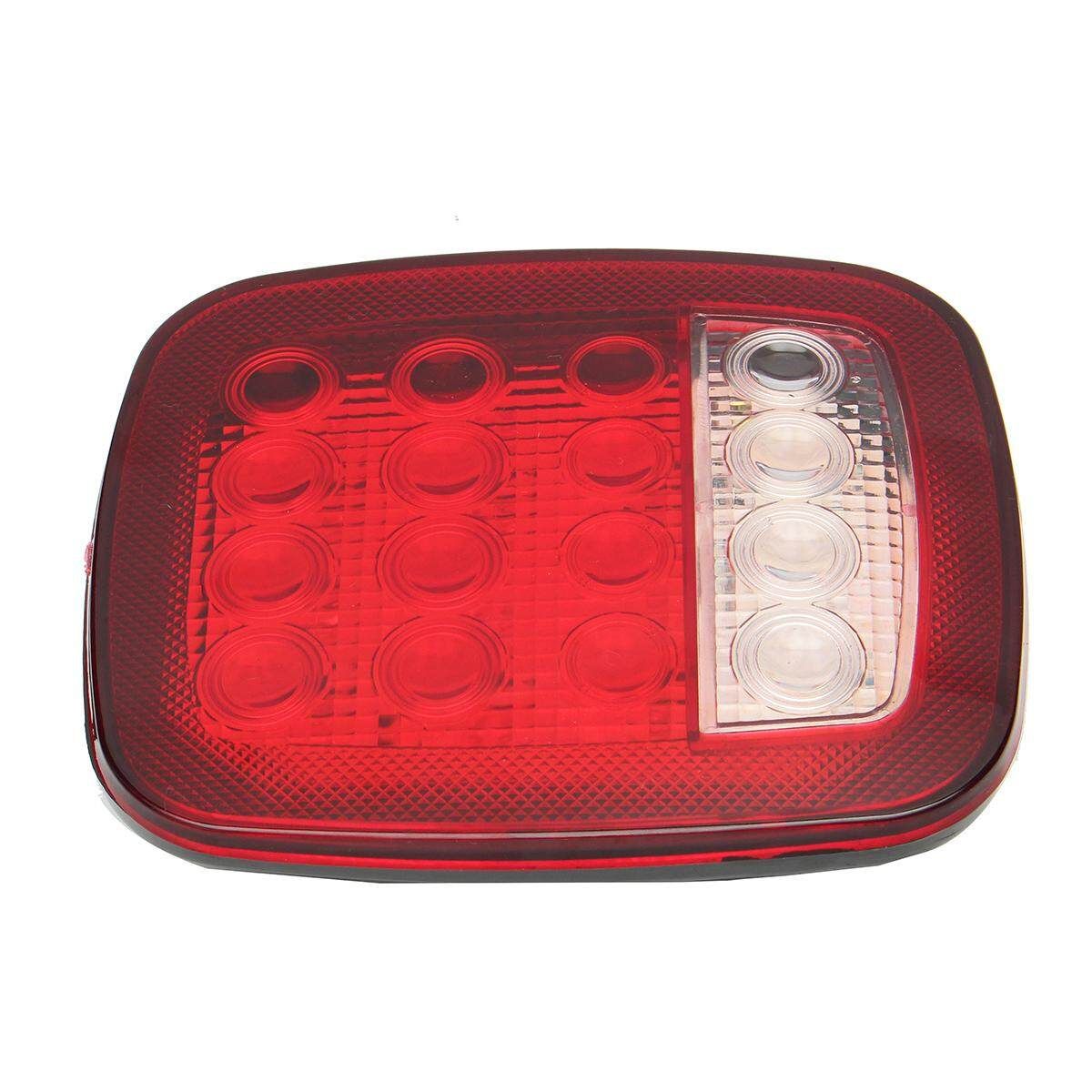 Universal 16 LED Stop Tail Turn Signal Backup Clearance Marker Light Red/White