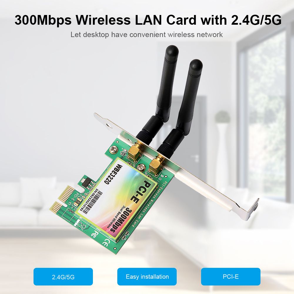 Wireless LAN Card WiFi Network Card With High-gain Antennas