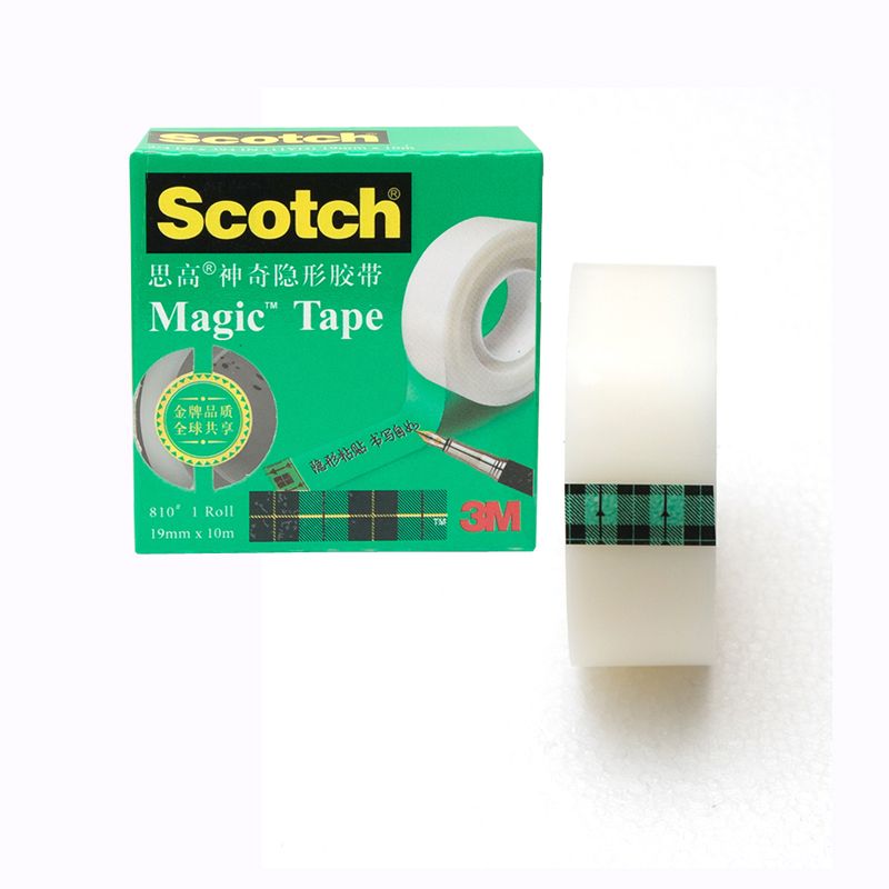 4pcs Scotch Tape Dispenser With Roll Magic Stealth