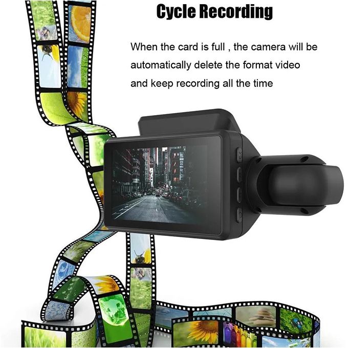 Car Dash Cam Video Recorder HD 1080P Dual Lens