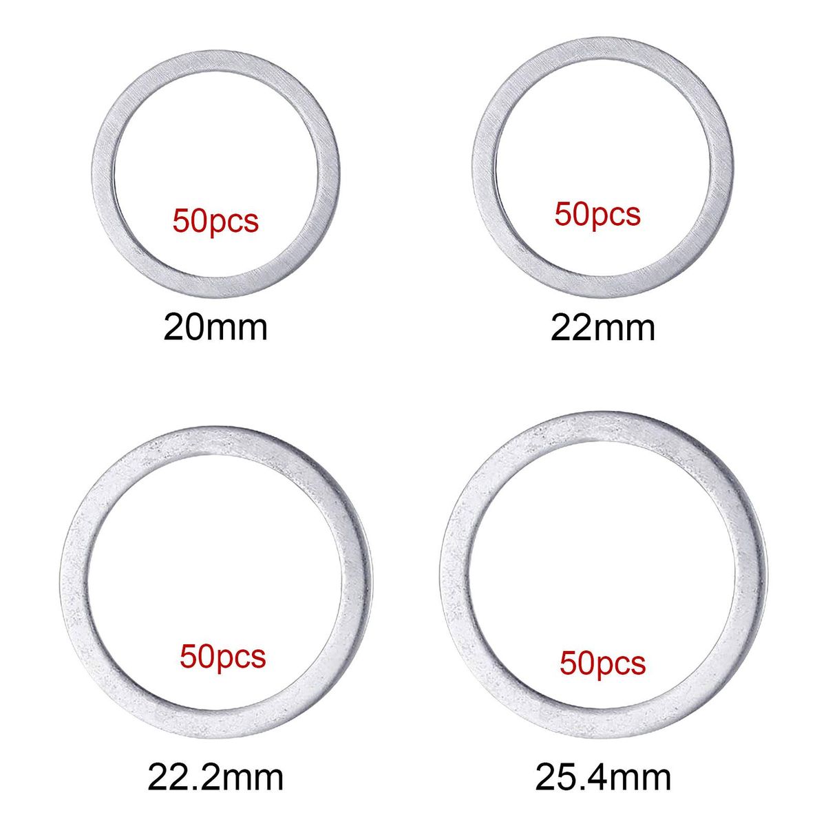 50Pcs Saw Blade Bushing Set Metal Sawblade Spacers For