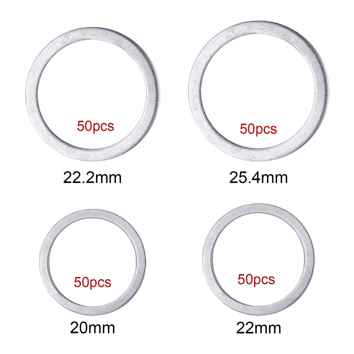 50Pcs Saw Blade Bushing Set Metal Sawblade Spacers For