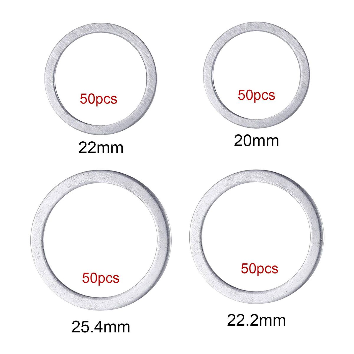 50Pcs Saw Blade Bushing Set Metal Sawblade Spacers For