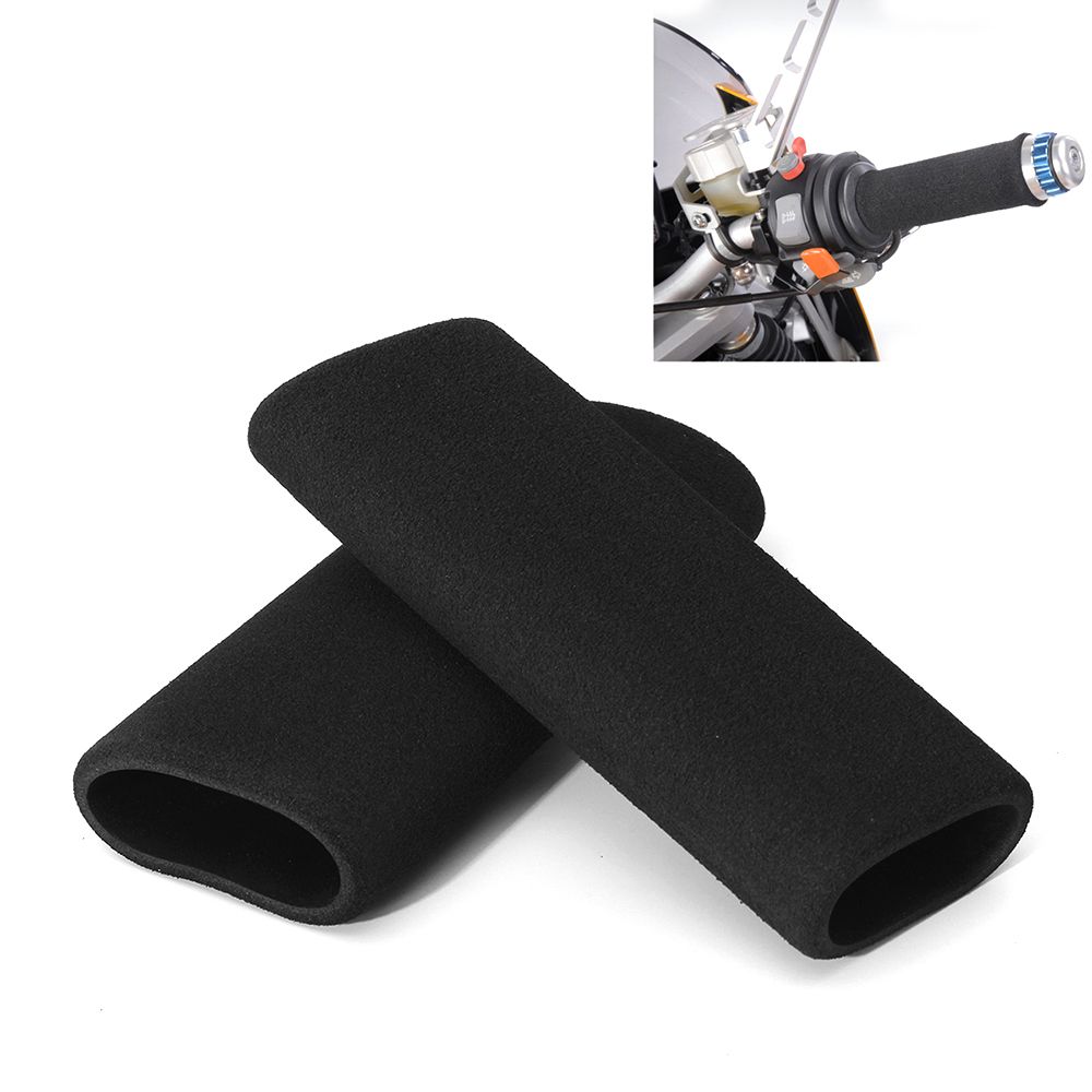 Pair Motorcycle Handlebar Grip Covers Anti-vibration