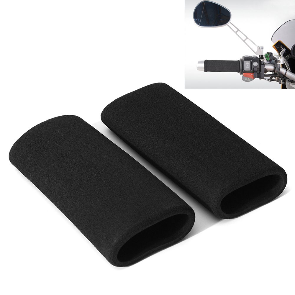 Pair Motorcycle Handlebar Grip Covers Anti-vibration