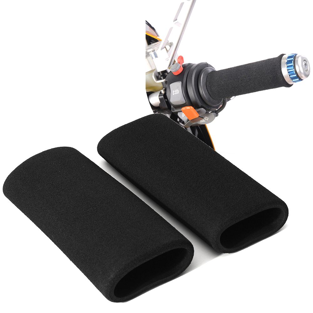 Pair Motorcycle Handlebar Grip Covers Anti-vibration