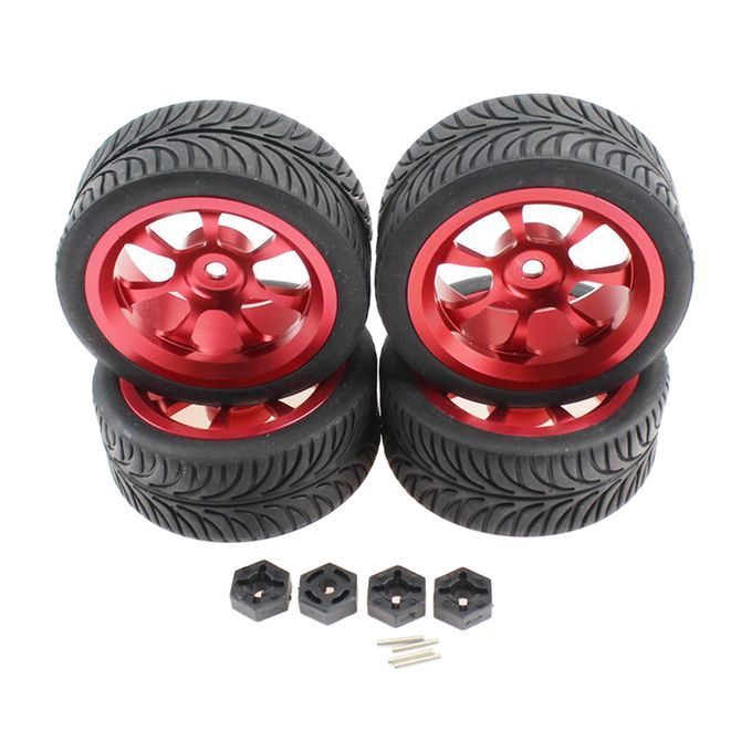 Alloy Wheel Rims Tyres For WLTOYS 144001 124018 124019 RC Racing Car