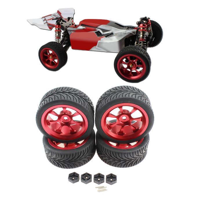 Alloy Wheel Rims Tyres For WLTOYS 144001 124018 124019 RC Racing Car