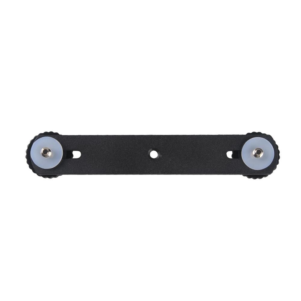 Double Flash Bracket 1/4" Mounting Screw for Speedlite Video Light Hand Grip Camera Hot Shoe