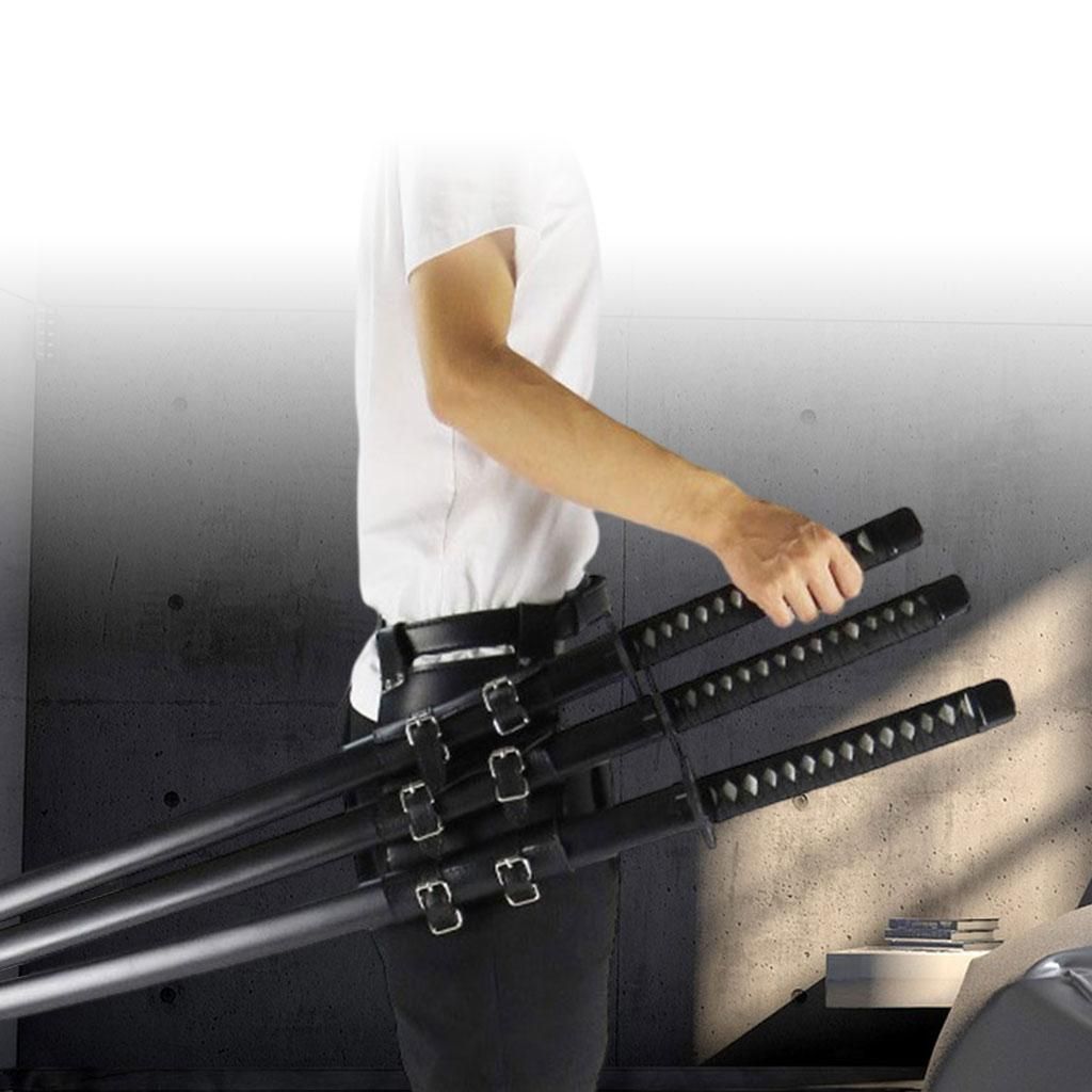 PU Leather Rapier Holder Medieval   Waist Three Pieces