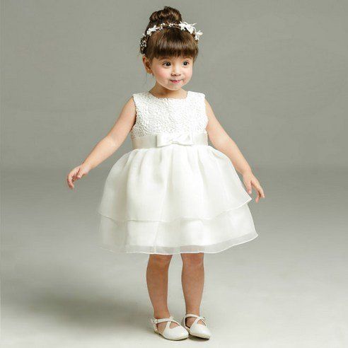 I AM Bebe Girl's Simple Novelty Stone 100 Day Dress