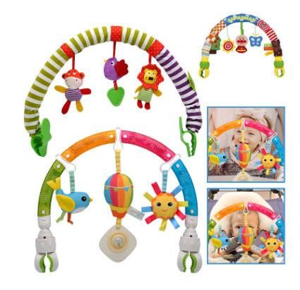 Crib around the bed bell bed hanging cart pendant music plush bedside bell rattle baby car clip MAP animal bed clamp