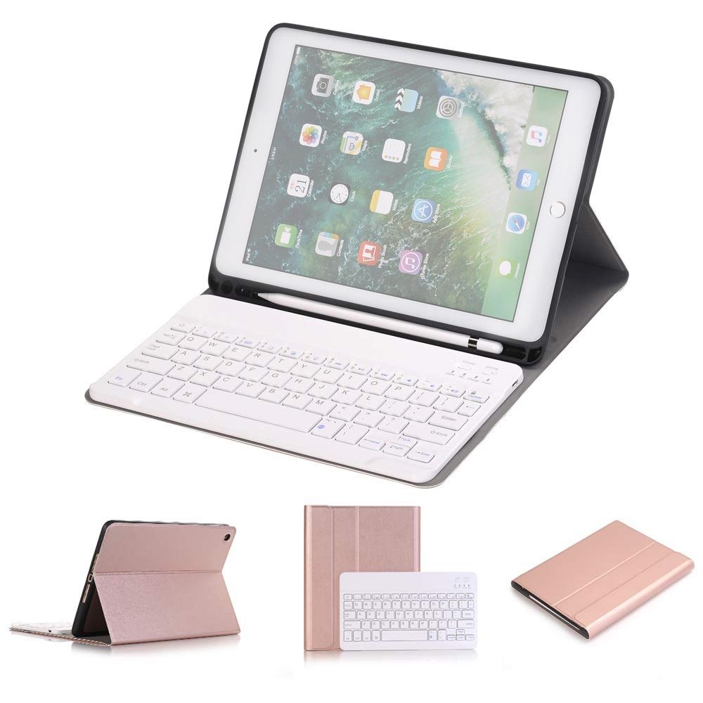 A07B Detachable Bluetooth Keyboard + Leather Case