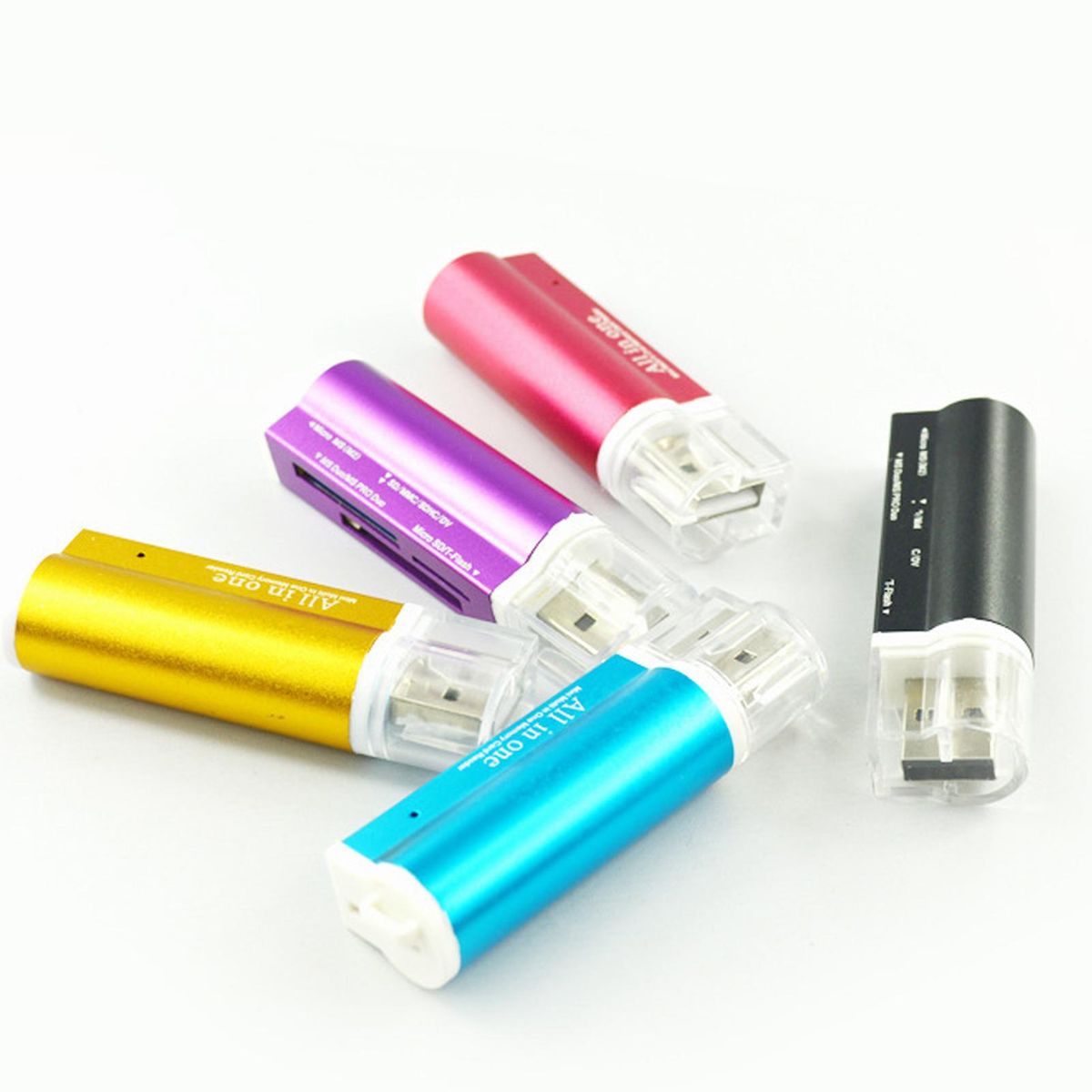 Mini USB 2.0 Multi-Function High Speed Micro-SD TF MMC-Black