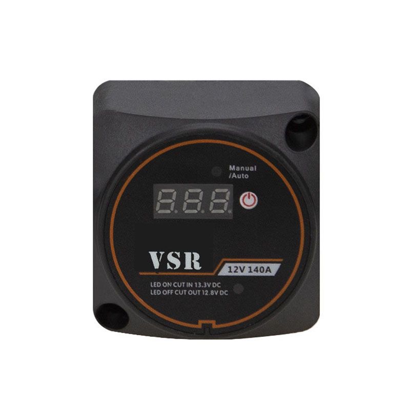 12V Car RV Yacht Black Digital Display Smart Dual Battery