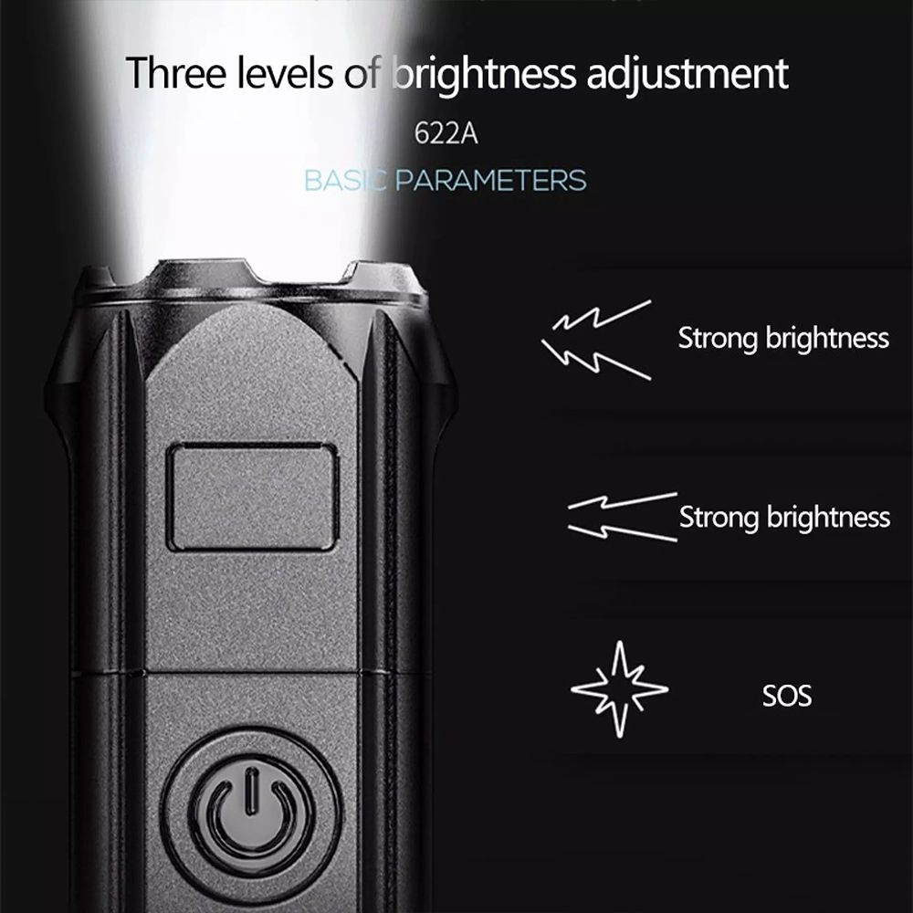 SMILING SHARK Outdoor Camping Flashlight G3 High-brightness