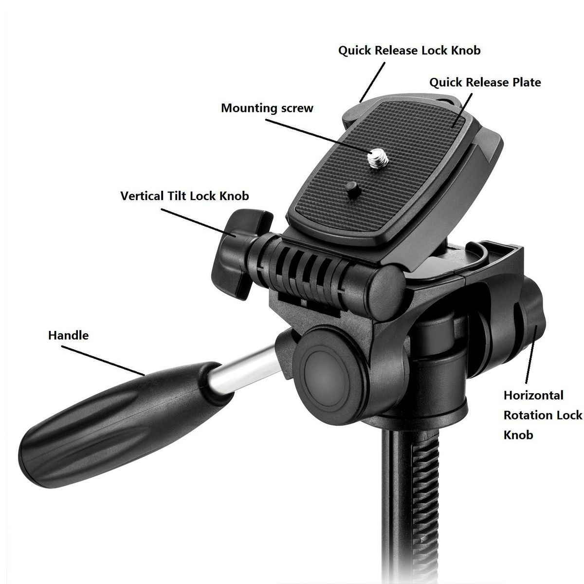 ZOMEI Q111 55" Professional Aluminum Alloy Camera Tripod For DSLR Canon Nikon Sony DV Video And Smar