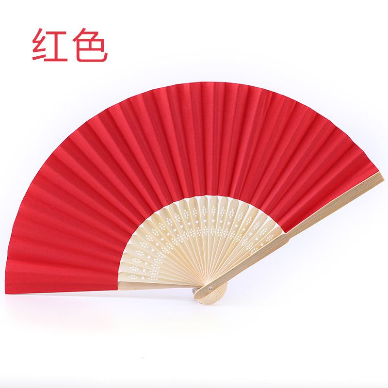 Wedding Gift Folding Ladies Hand Bamboo Favor Birthday Party Baby Fans Paper DIY Chinese Decoration Shower