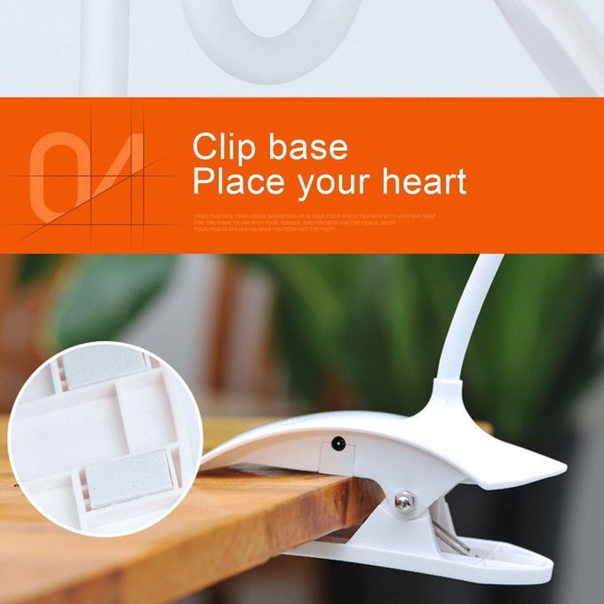 Desk   Eye Prote Tion Study Reading   Night Light Twistable Tube-White