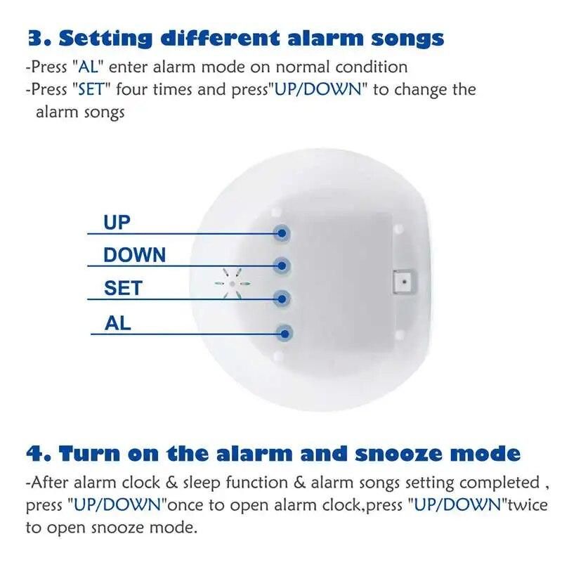 Hot Sale Kids Alarm Clock - Wake Up Light Digital Clock With 7 Colors Changing, Press Control And Snooze Function For Bedrooms