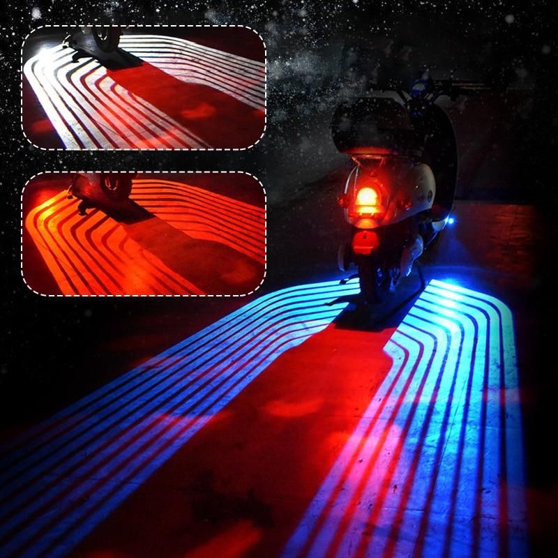 Motorcycle Projector Light Cree LED Chassis Lights Motor Projector Light Cool Decorative Lights 12V White /Red/Blue Fit All Cars