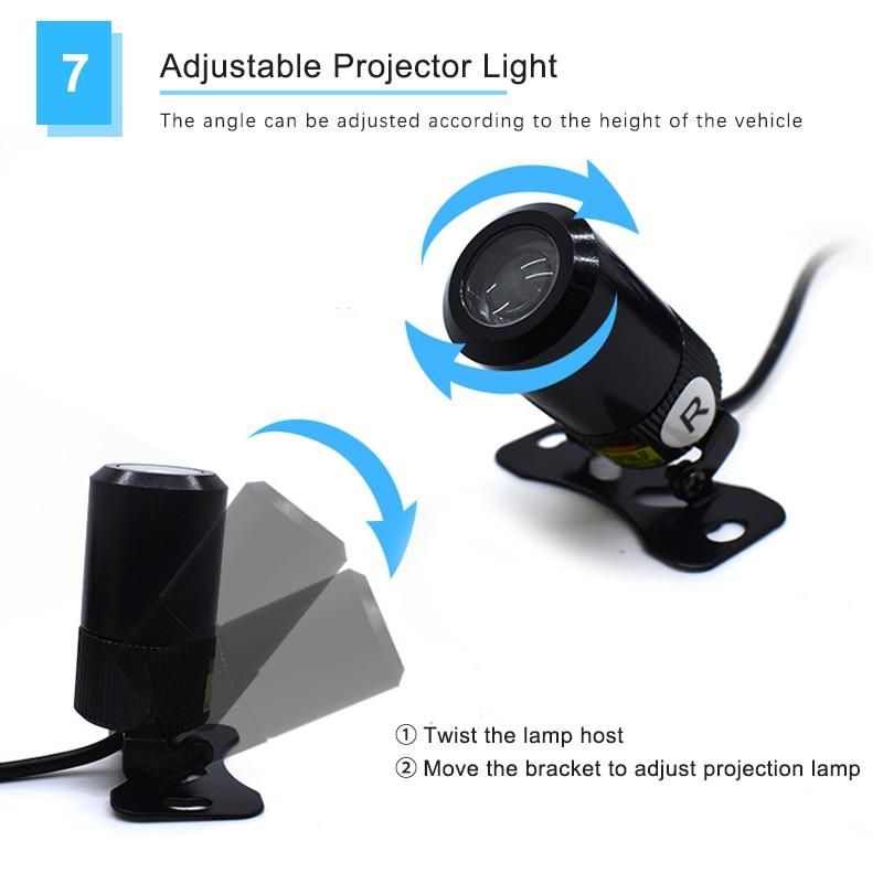 Motorcycle Projector Light Cree LED Chassis Lights Motor Projector Light Cool Decorative Lights 12V White /Red/Blue Fit All Cars