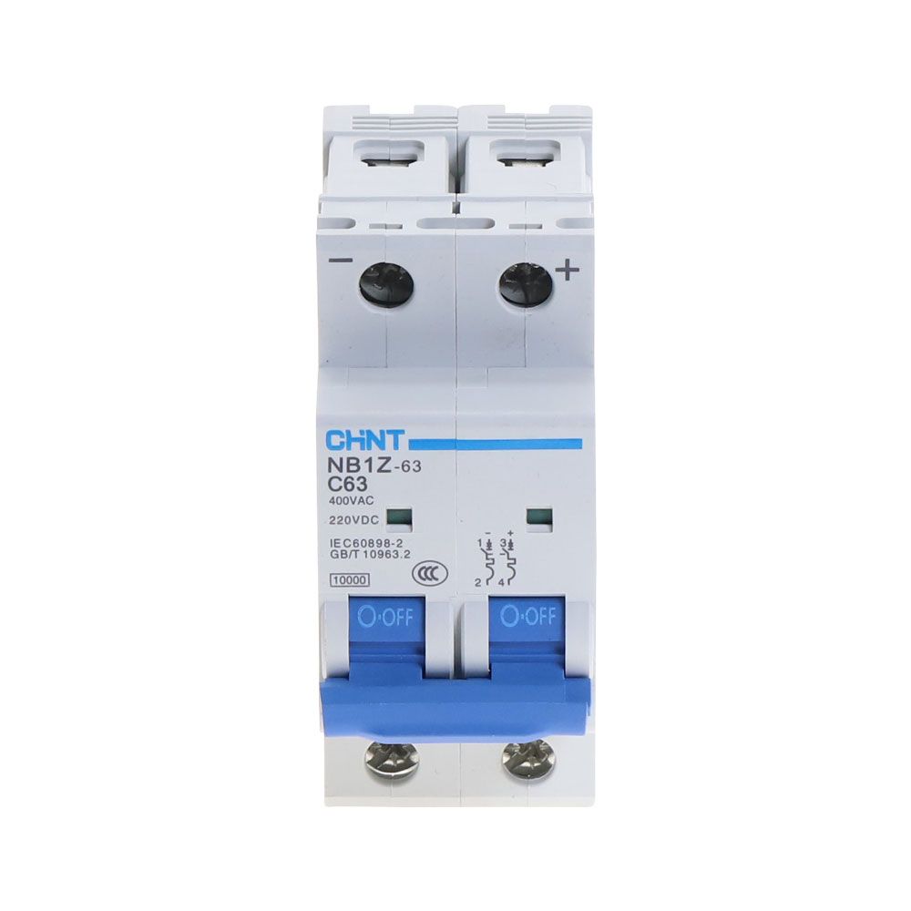 NB1Z-63 MCB 2Pole Circuit 400V DC220V CHNT 60Amp DC 6KA