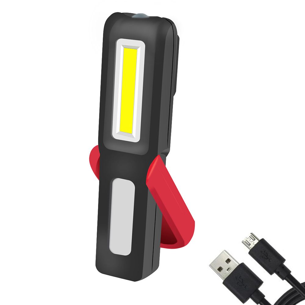 USB Rechargeable COB LEDs Working Light With Magnetic-base