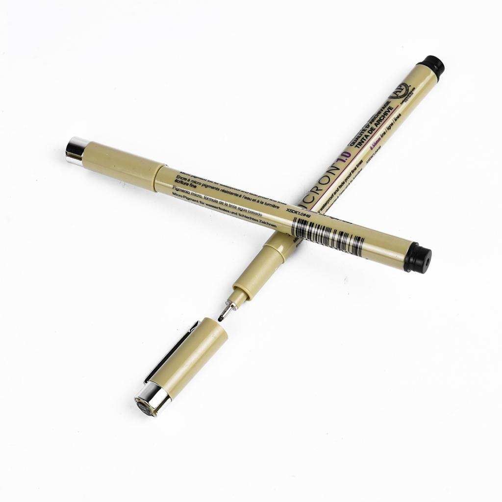 2pcs PIN-1.0 Graphic Thin-line Sketch Pen For Engineering-drawing